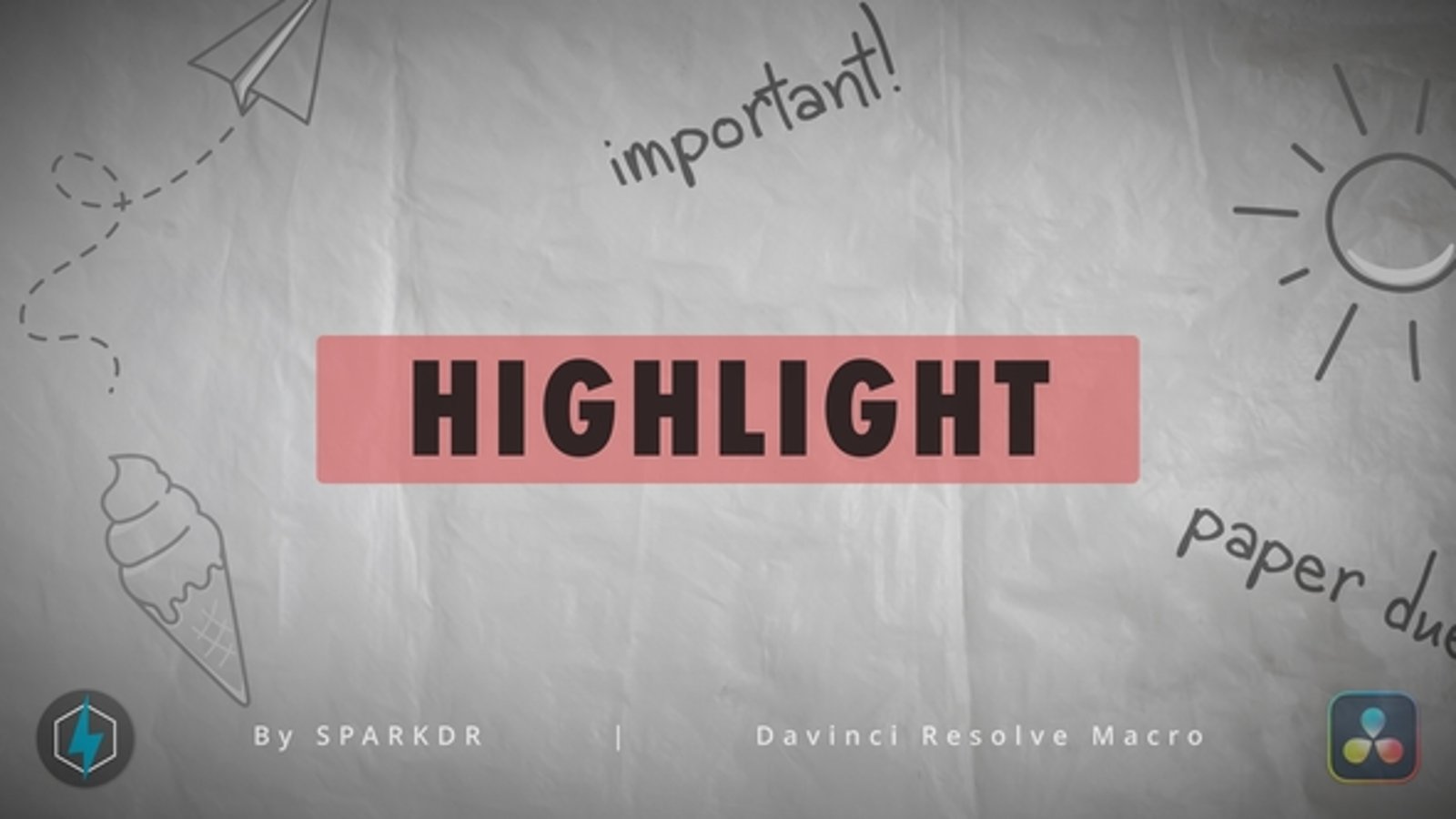 Highlight Davinci Resolve Macro, Elements ft. highlight text